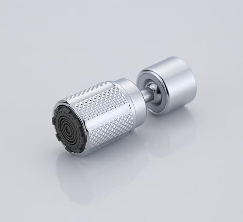 HUAERSICO Wasserhahn-Luftsprudler für M20/22/24 und FM20/22/24 - Wasserhahn aufsatz - Strahlregler wasserhahn verlängerung mit drei Strahlarten und 360° drehbar