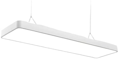 LUOYAOB Modern Pendelleuchte Rechteckige lange Pendelleuchte Billardtisch Linear Kronleuchter Moderne Minimalistische LED Hängelampe for Billardzimmer Fitnessstudio Hängelampe(White-3000K,150CM)