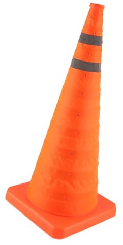 Klappbarer Farbkegel, Höhe 700 Mm, Teleskopkegel, Verkehrssicherheitskegel, Verkehrskegel, PE PP