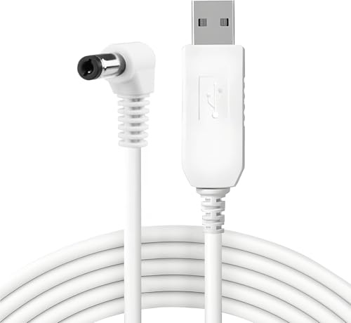 Xahpower 1,8m USB Ladekabel für Toniebox, 9V Netzteil Kabel Kompatibel mit Toniebox Audioplayer, DC 5,5 x 2.1/2.5 mm