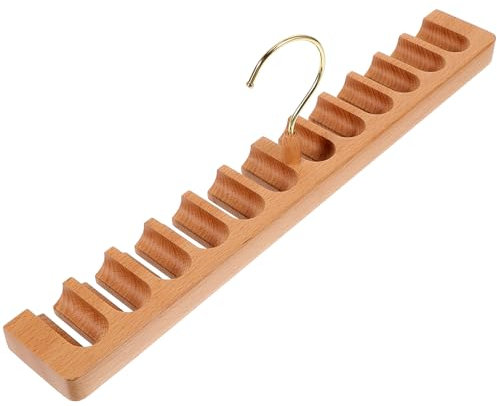 Amosfun Gürtelhalter Aus Holz Für Schrank Praktischer Gürtelaufbewahrungs-Organizer Gürtelhaken Für Mehr Ordnung Kompaktes Design Für Jeden Raum Vielseitig Einsetzbar Für Herren