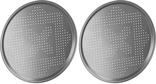 Chef Aid 10E10281 - Bandeja para pizza (Paquete de 2)
