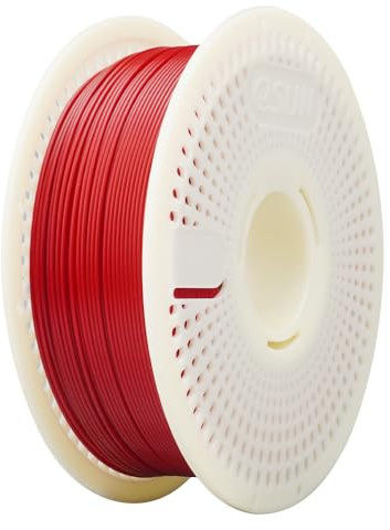 eSUN PLA Nachfüll-Filament und Spulen-Kit, spulenloses PLA 1.75mm und abnehmbarer eSpool+, 1KG Spule (2.2 LBS) Speedy Filament für 3D-Drucker, Feuerrot