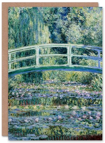 Artery8 Claude Monet Art Card Water Lilies and Japanese Bridge
