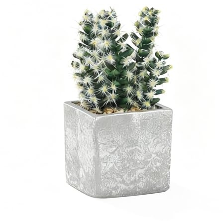 Airbirhom Artificial Cacuts Succulents Potted,Realistic Fake Small Succulents Plants in Pots Decorative for Indoor Outdoor Home Decor, Bedroom, Office, Desk, Living Room