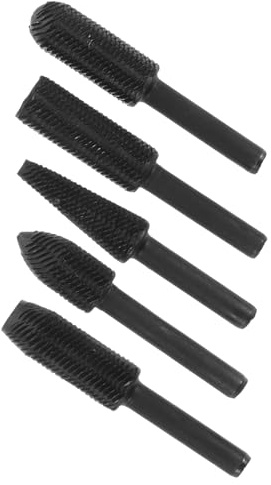 SHINEOFI 5piezas Cabezales Para Amoladora Eléctrica Brocas Para Madera Herramientas Rotativas De Acero Para Pulir y Tallar Trabajos De Carpintería