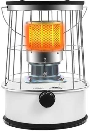Portable Kerosene Heater, Kerosene Heater Stove Indoor/Outdoor, 2.8KW Kerosene Space Heater with 6L Fuel Tank, 23,500 BTU, Garage Workshop Heating for UK Winter Use