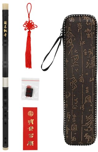 Redwood Flute Portable Chinese Wooden Pipe Traditional Musical Instrument for Beginners, Music Enthusiasts, Permanent Portable Beginner, Traditional Flute, Clear Melody Sound for Beginners