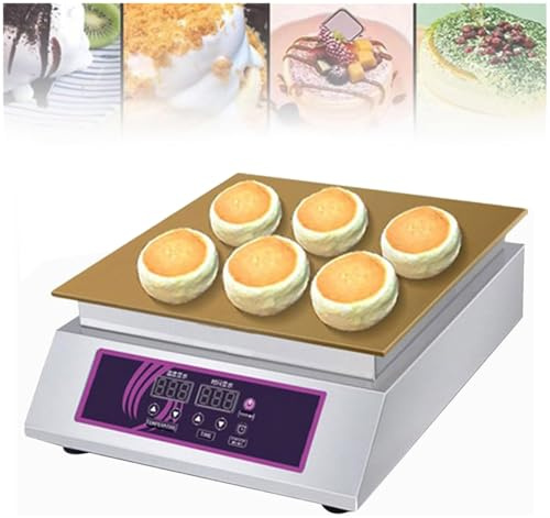 Commercial Waffle Pancake Maker,Fluffy Pancake Baker Maker for cucina domestica Ristorante Panetteria Tempo libero Snack Bar(35×44.5×15.5cm)