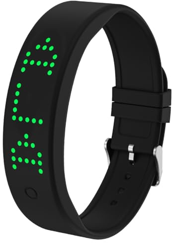 e-vibra Vibrating Alarm Reminder Watch - with up to 8 Personal Alarms and Message Reminders per Day (Black)