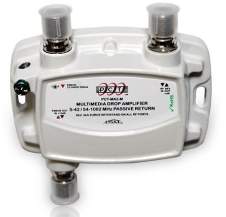 PCT 1-PORT BI-DIRECTIONAL CABLE TV HDTV AMPLIFIER SIGNAL BOOSTER WITH PASSIVE RETURN PATH
