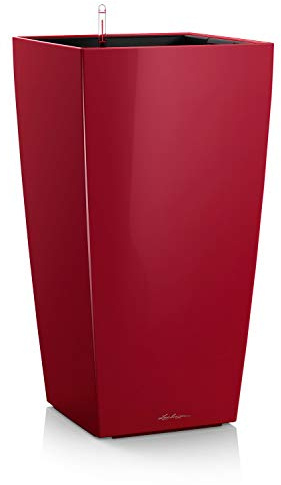 LECHUZA Cubico Premium 22 Rojo Escarlata de Alto Brillo 18479