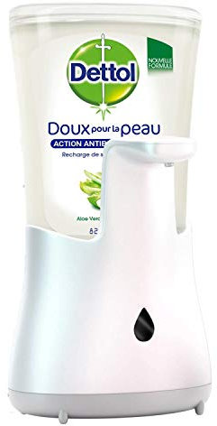 Dettol No-Touch Distributeur Automatique de Gel Lavant Mains - 1 Distributeur et une recharge de 250 ml