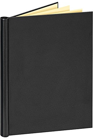 Veloflex 4944 080 - Klemmbinder A4 mit Ledernarbung, schwarz (3er Pack)