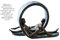 Casablanca modernes Design Sculpture Résine Bronze Gris Hauteur 22 cm