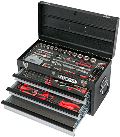 KS TOOLS 922.0100 Caisse à outils complète ULTIMATE - 114 outils- 3 tiroirs