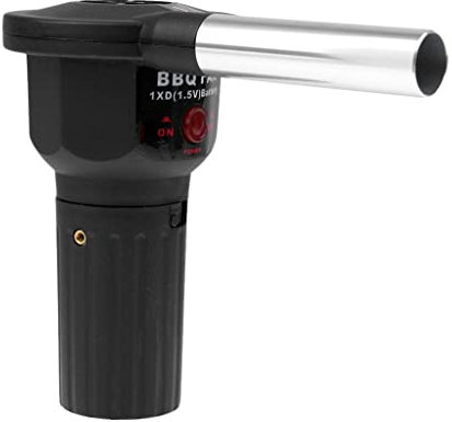 Gazechimp Mini Portable BBQ Ventilateur à Pile Souffleur D'air pour Barbecue Ravive Flamme Feu (Noir)