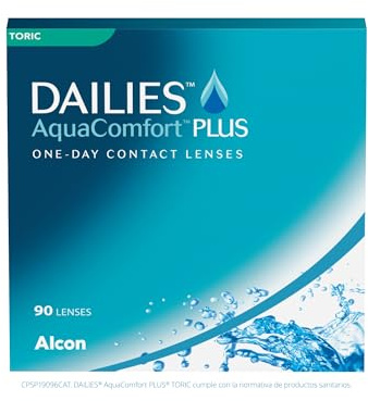Dailies AquaComfort Plus Toric Tageslinsen weich | 90 Stück | BC 8.8 mm | DIA 14.4 mm | CYL -00.75 | ACHSE 70 | -04.00 Dioptrien