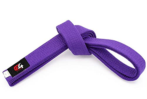 G4 VISION Black Karate Belts Martial Arts Uniform Ranking Taekwondo Karate Judo BJJ Colored Ranking Belt Aikido Kempo Sports for All Purpose