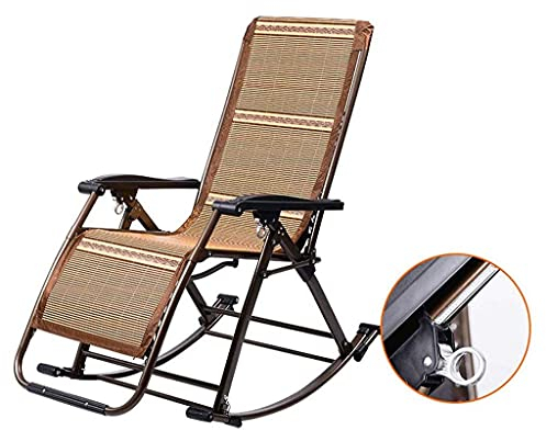 Zero Gravity Stuhl Bambusmatte Liegender Gartenstuhl Outdoor Garten | Klappbare Sonnenliege, verstellbare Sonnenliegen, Liegestuhl
