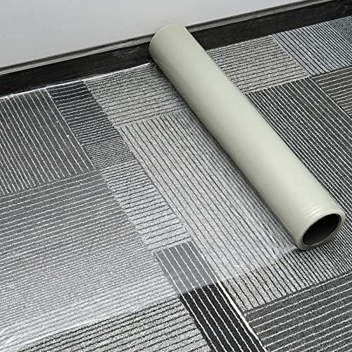 Carpet Protection Film Plastic Carpet Cover Protector Self Adhesive Covering Tape Heavy Duty Shield for Stairs Rugs Floor Runners Surface Home Renovation Moving Holiday Party Pet(24 Inch x 100 ft)