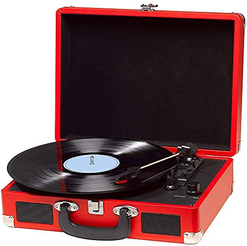 ROLTIN Giradischi, Altoparlanti Bluetooth Wireless Portatili Dimensioni Palm, con Radio FM Grammofono Design retrò, Batteria Ricaricabile Integrata, Slot per Scheda TF, per Registratori Home Office
