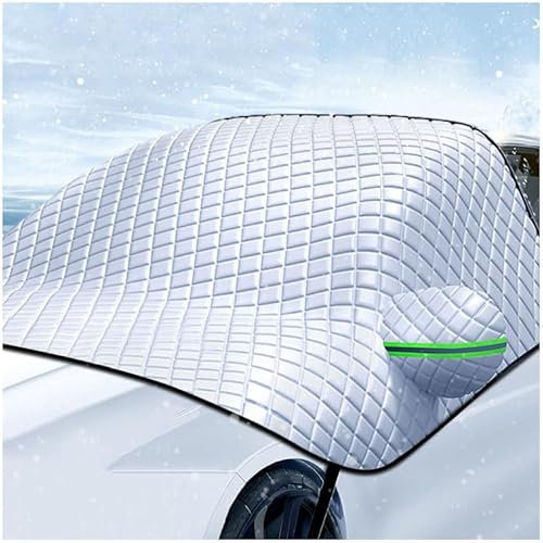 QCHIAN Frontscheibenabdeckung Winter für Smart Fortwo Forfour 453 451, Ultra-Dick Auto Windschutzscheibenabdeckung Scheibenabdeckung Abdeckung Die Frost Schnee EIS Sonne Staub,245x145cm