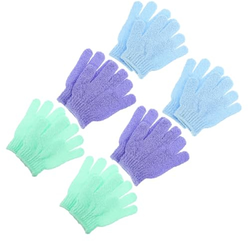 Ipetboom 12 Guantes Exfoliantes de Baño de Nylon para Adulto Unisex Diseño Moderno y Suave para Limpieza Profunda y Cuidado Corporal Diario