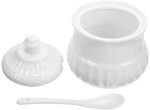 Garneck Keramik-zuckerdose Mit Deckel Zuckerspender Für Küche Und Esstisch Gewürzbehälter Für Zucker Und Bonbons Praktische Servierdose Für Kaffee Und Snacks