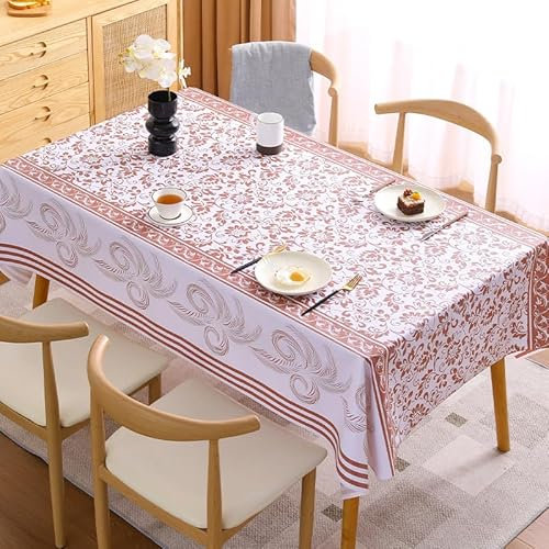 Gartentischdecke Retro Pink Floral Tischdecke Outdoor Indoor Wasserdicht Tischdecke Geburtstag Tischdecke Abwaschbar Fleckschutz Party Tischdecke Esstisch Table Cloth(90x90cm)