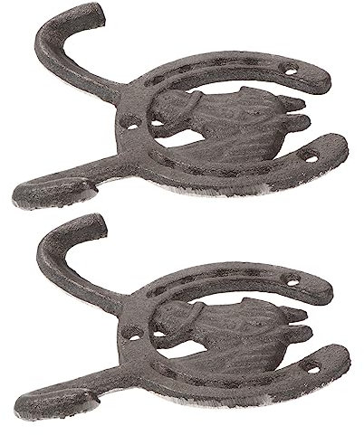 OKUMEYR Rustikale Wandhaken Kleiderhaken Aus Eisen Im Vintage-stil Für Schlüssel Handtücher Mäntel Langlebig Und Dekorativ