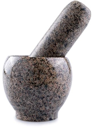 Mortier Ménage L'ancienne, Pilon L'ail Presse Mortier Pierre Maifan Broyeur Ail Broyeur épices Herbes Petit Broyeur de Cuisine pour Guacamole, épices, Ail, Cuisine,S