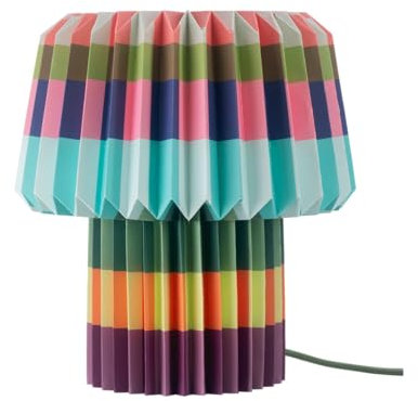 Remember Papierleuchte Anna Blocks - Leuchte mit Faltschirm - 31 cm, ø 30 cm