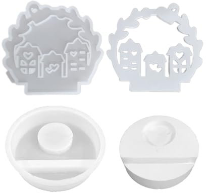 Molde de escayola hecho a mano, forma práctica para candelabro, moldes de resina para la fabricación de joyas