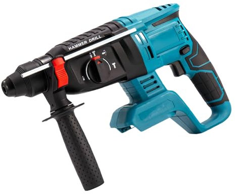Electric Brushless Hammer Drill Multifunctional Cordless Rotary Hammer Drill Power Tool with Ergonomic Grip for Home