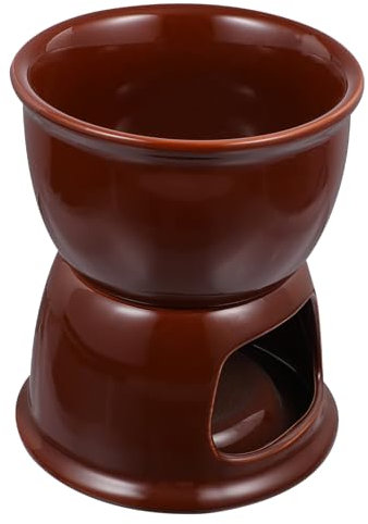 PHENOFICE Ceramic Chocolate Melting Oven Fondue Pot Boys and Girls Fondue Melting Stove Kitchen Gadget
