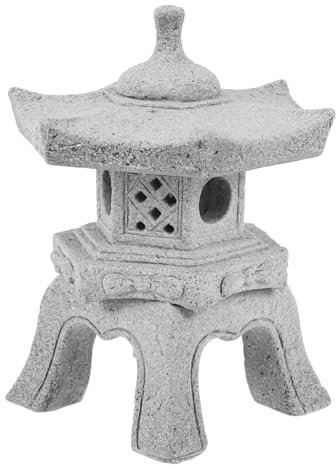 SOIMISS Mini Estatua De Pagoda Japonesa, Figuras En Miniatura, Farol De Pagoda De Piedra, Estatuas De Jardín para Pecera, Jardín Asiático, Decoración Japonesa