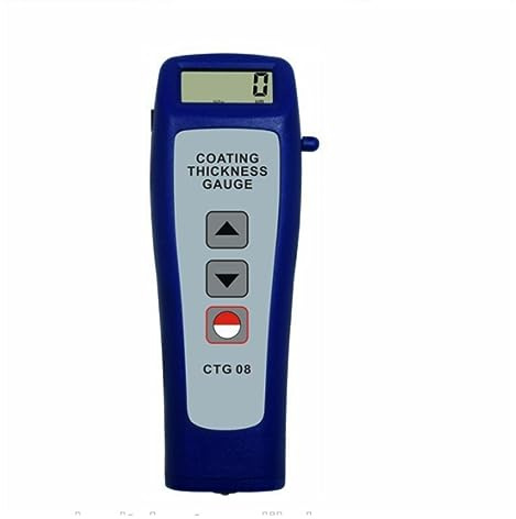 YQVEOT Spessimetro Vernice, Misuratore di Spessore del Rivestimento Digitale Misuratore di Vernice for Auto Induzione Magnetica/Corrente parassita (F/NF) 1250um Mini CTG-08