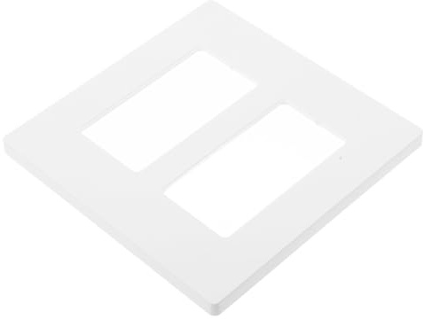 IWOWHERO Placa de Pared sin Tornillos para Interruptor Doble Tapa para Interruptor de Luz Doble Cubierta Resistente para Enchufe Uso Doméstico y Renovación de Interiores