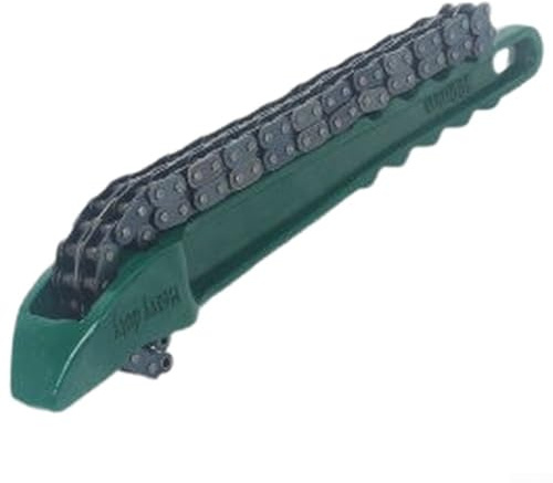 Llave de cadena resistente con mango antideslizante y fuerte fuerza de sujeción para un agarre fiable de tubería en varias aplicaciones (pesada)