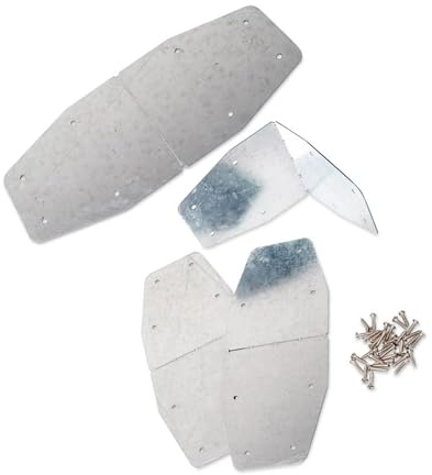 Staffa Angolare Per Letto Da Giardino, 4 Connettori Metallici Regolabili Fai Da Te, Hardware Esterno Pieghevole Per Piante Vegetali