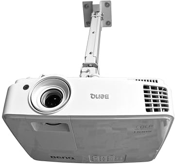 Deckenhalterung für BenQ TH575 TK710Sti TH671ST LW650 Beamer, Projektorhalter Deckenmontage, exakt vorbereitet, stabile Fixierung für Konferenzräume, Schulen (Für BenQ TH575 TK710Sti TH671ST LW650)