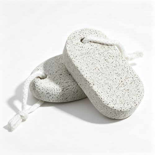 zoerbufan 2 Pack Pumice Stone for Feet/Hands/Body, Natural Lava Pumice Stone for Dead Hard Skin Removal, Foot Scrubber, White Callus Remover, Foot File for Men/Women for Exfoliation(2 Sizes-New)