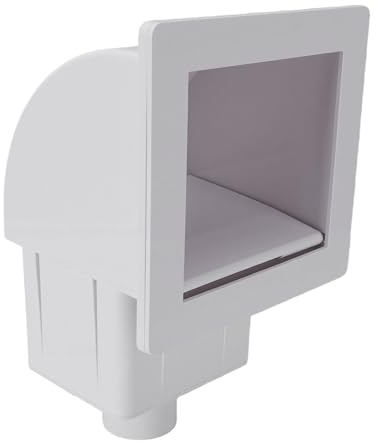 SIXRUN Skimmer da Piscina Attraverso la Parete Skimmer per Piscina Montato a Parete Pulitore Efficiente di Detriti Galleggianti per Parco Acquatico con Robusto Materiale ABS Design