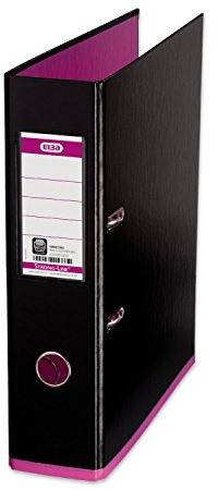 Elba MyColour A4 Lever Arch File - Svart & Rosa, 100081035
