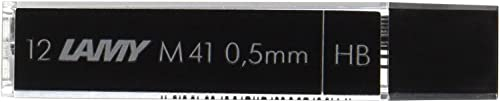 Lamy M 41 Mine - Druckbleistift-Mine in Schreibfarbe schwarz und Minenhärte HB (12 Stück) - Strichbreite 0,5 mm