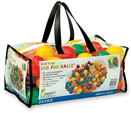 Intex 2.5 Small Fun Ballz for Pools and Ball Pools