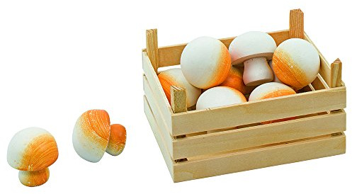 Goki 51674 - Kaufläden und Zubehör - Champignons, Gemüsekiste