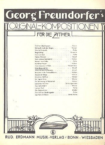 Über Berg und Tal: für Zither