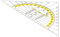 TSI Geodreieck mit Griff, 16 cm, transparent, Art. 46318
